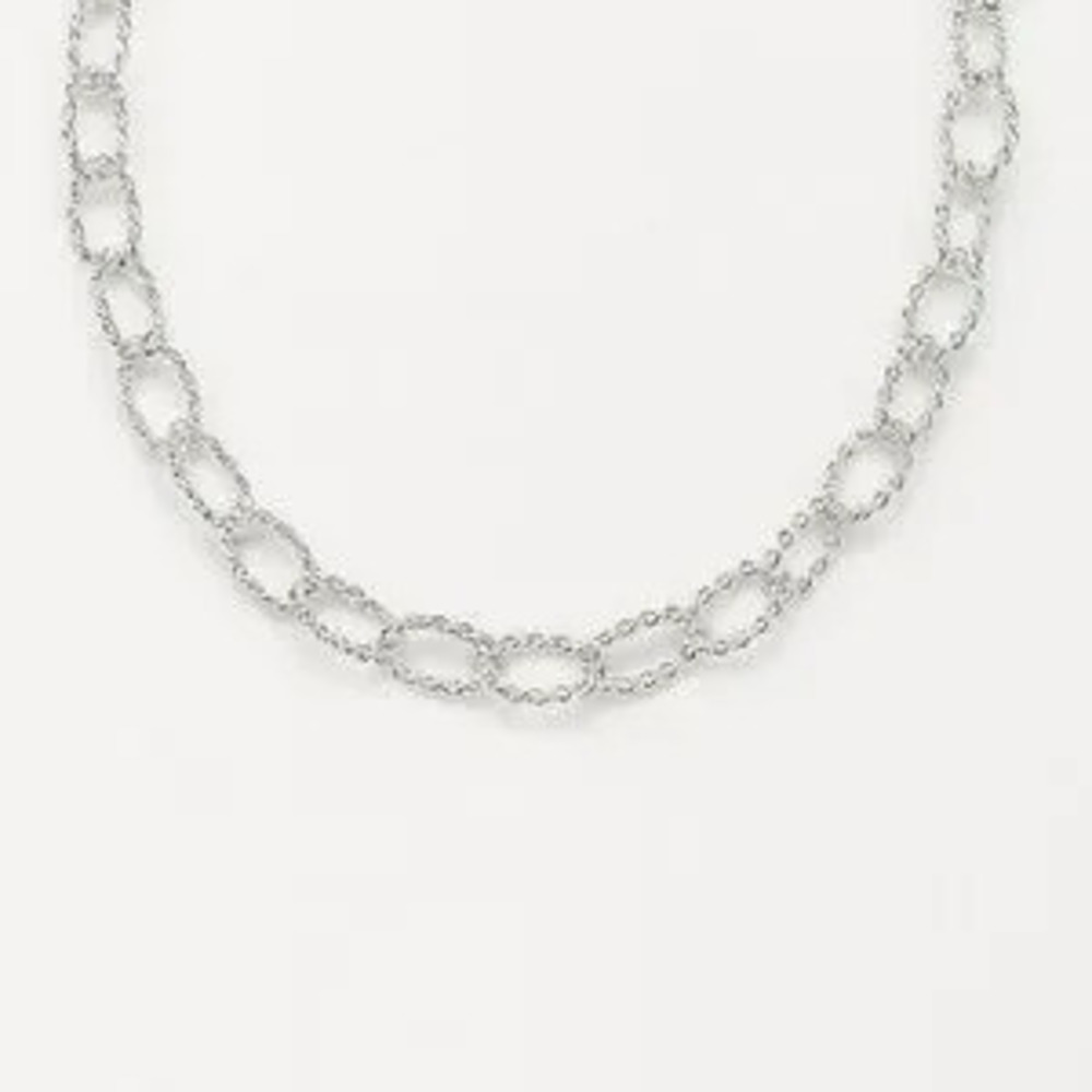 ??????? Elegant Silver Bold Chain Necklace
